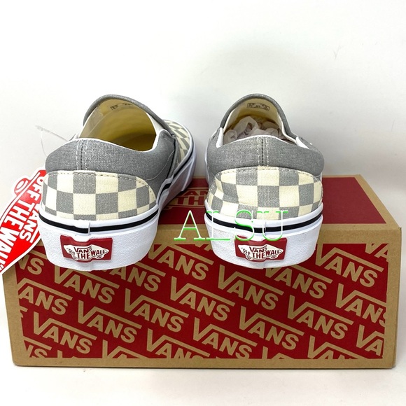 VANS Slip On Checkerboard Silver Women’s - Picture 5 of 8